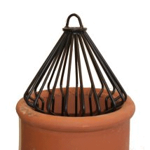 Decorative Universal Chimney Pot Guard Black